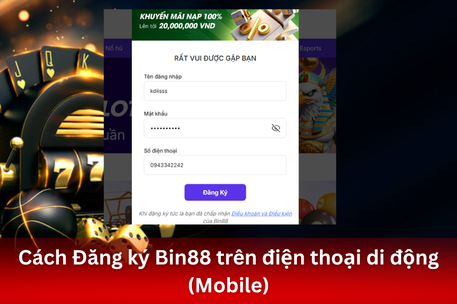 Hướng dẫn chi tiết các bước Đăng ký Bin88 trên máy tính (PC)
