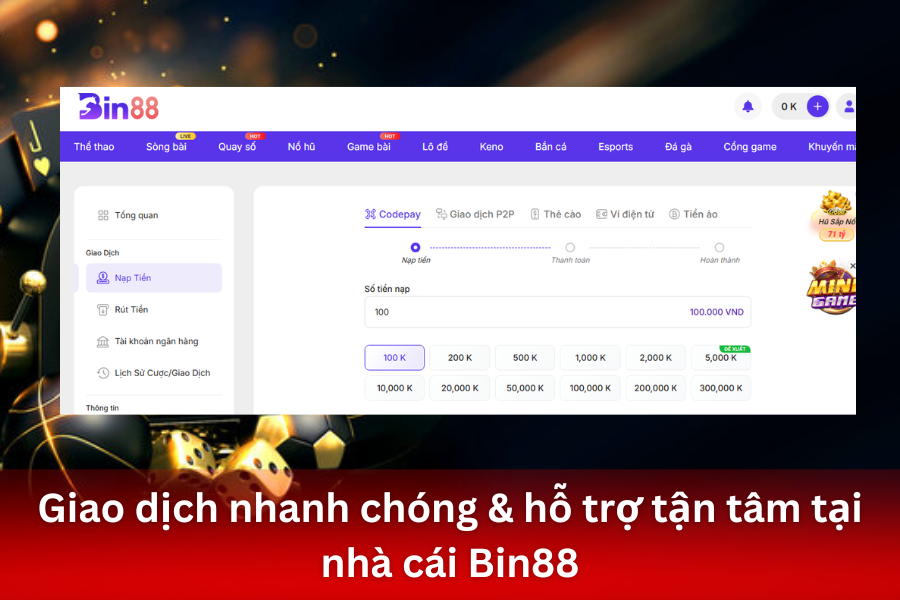 Giao Dịch Nhanh Chóng & Hỗ Trợ Tận Tâm