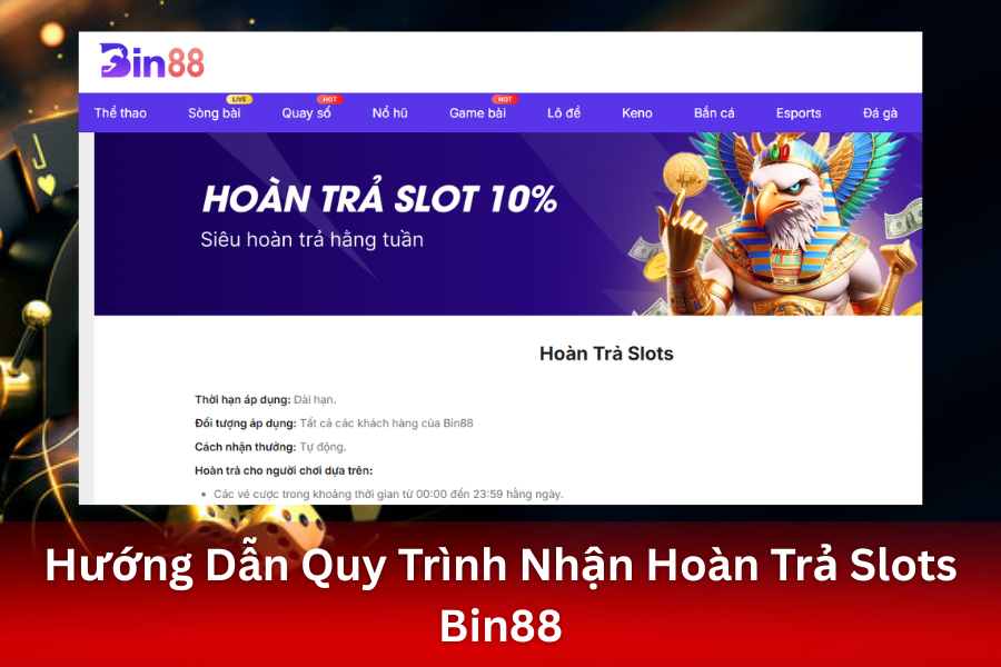 Bin88: Khởi Động Chương Trình Hoàn Trả Slots Bin88 Dài Hạn & Tự Động