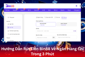 ảnh đại diện Hướng Dẫn Rút Tiền Bin88 Về Ngân Hàng Chỉ Trong 3 Phút