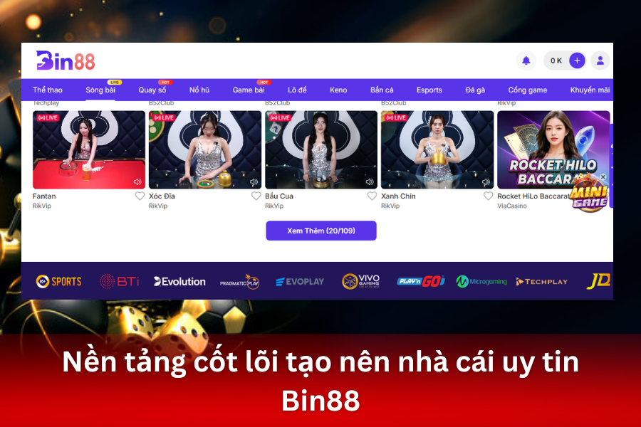 Nền Tảng Cốt Lõi: Tại Sao Nên Tin Tưởng Bin88?